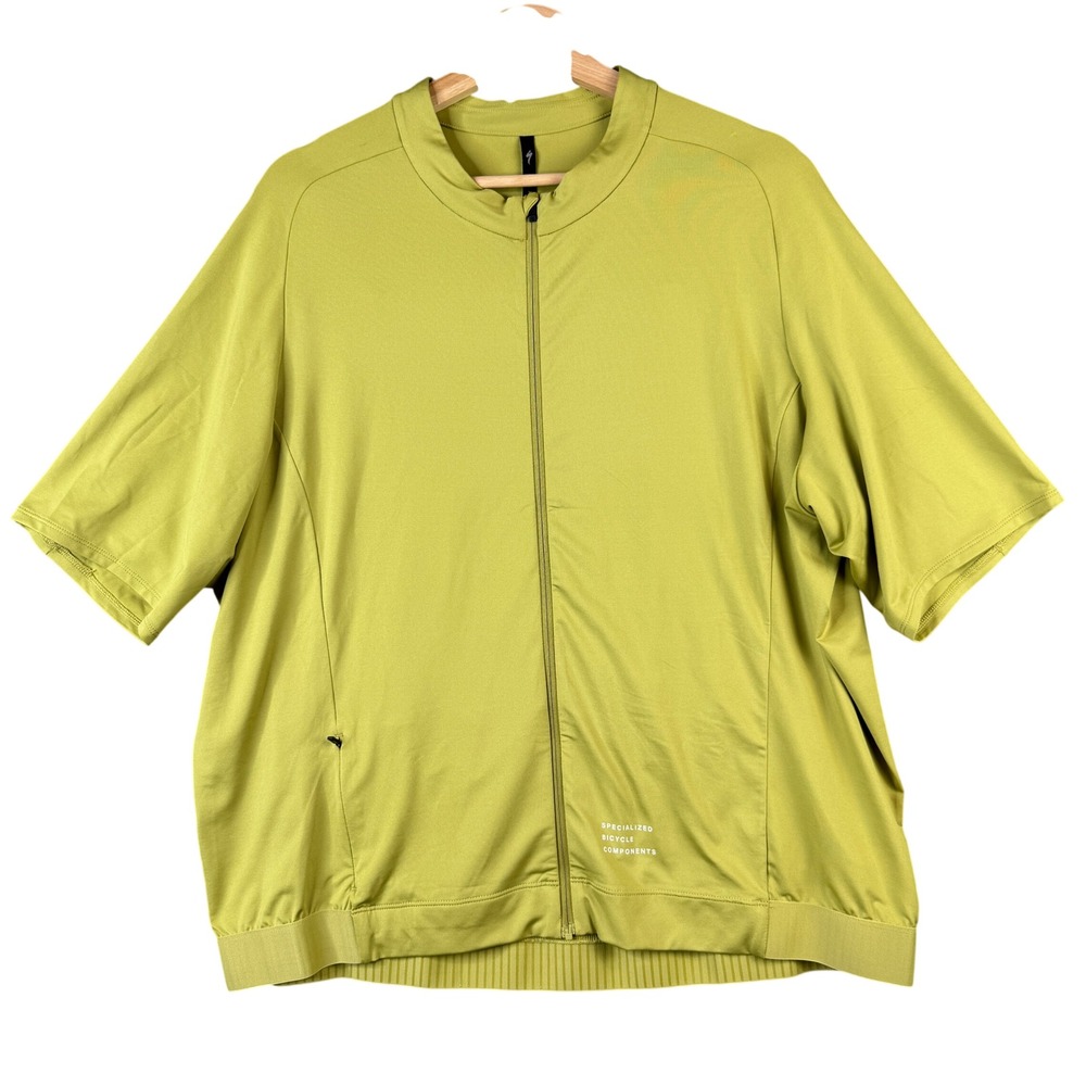 Specialized Foundation Short Sleeve Cycling Jersey Men XXXL Green Full Zip